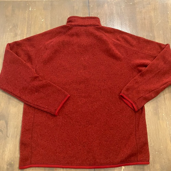 Patagonia Better Sweater 1/4 Zip Fleece Pullover Red Mens Size XL Outdoor - Picture 5 of 8